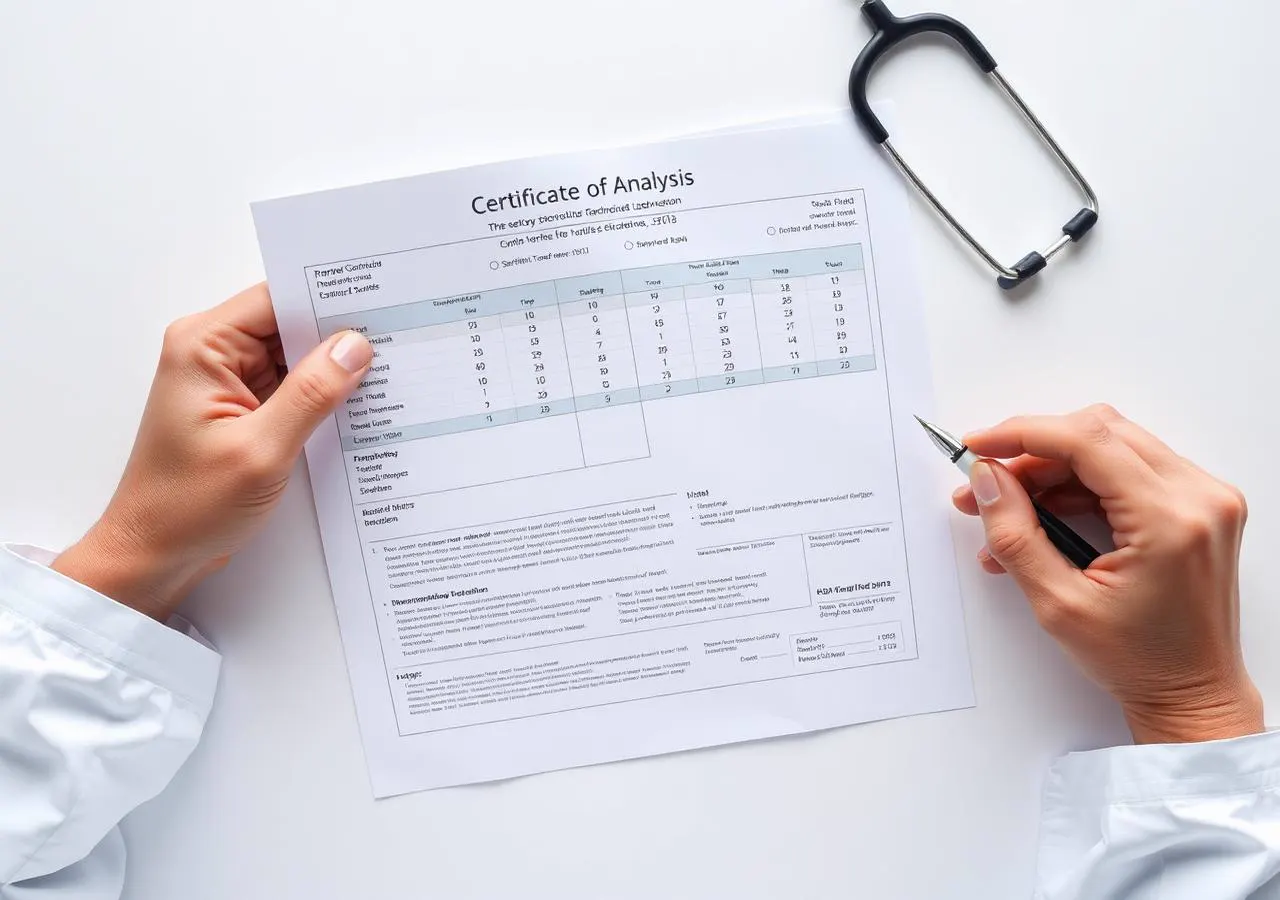Doctor reviewing source documentation